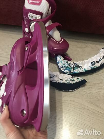 Коньки раздвижные для девочки 30-33