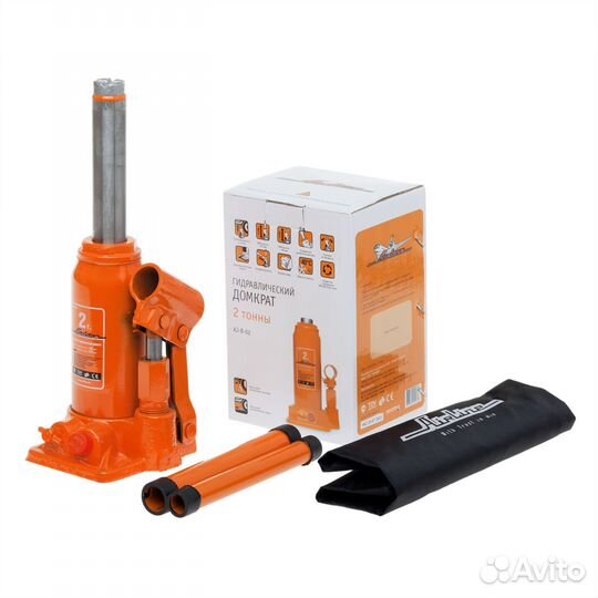 Домкрат бутылочный 2т в сумке