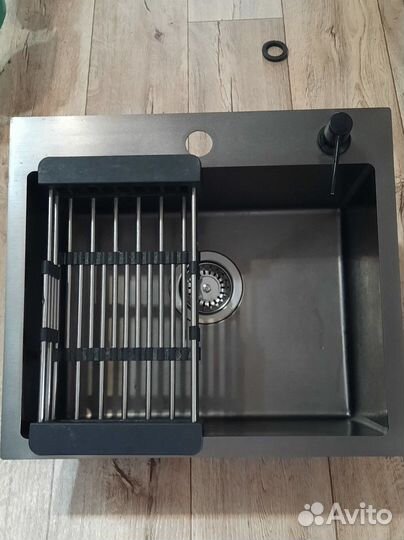 Раковина мойка для кухни с дозатором и сушкой