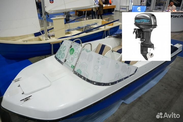 Моторная лодка с мотором Легант-430 Авто mikatsu M