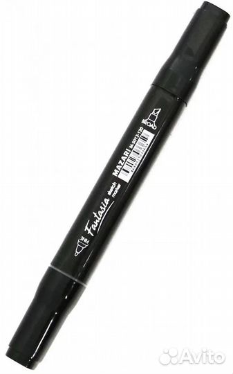 Маркер для скетчинга двусторонний 3-6.2 мм черный