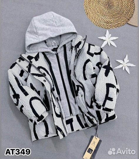 Стильная куртка для девочки, 116-140