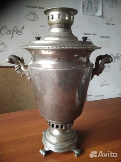 Самовар дровяной - рюмка медальная на 3 литра