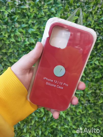 Чехол Silicone Case iPhone 12/12pro (Red)