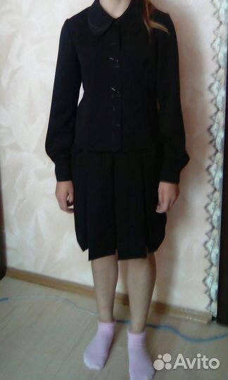 Коричневая школьная форма для девочки