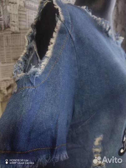 Джинсовое платье