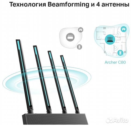 Wi-Fi роутер TP-link Archer C80 Новые
