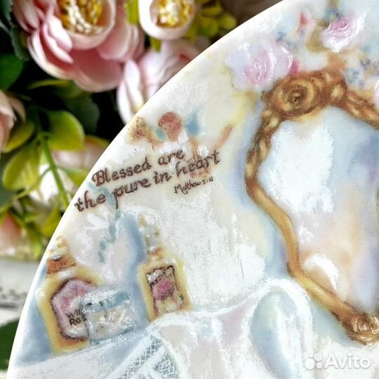 Декоративная тарелка Чистые сердца блаженны