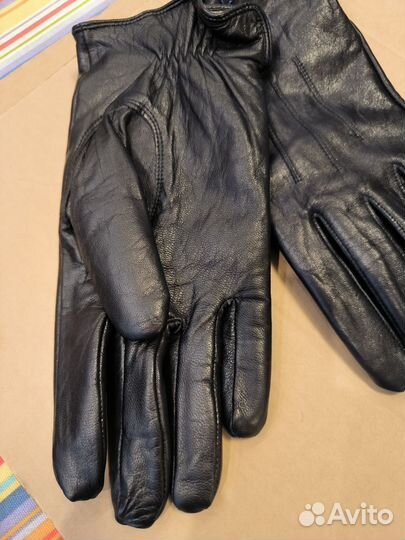 Мужские кожаные перчатки новые