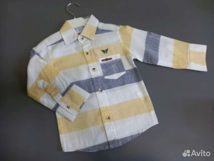 Рубашка для мальчика новая на рост 86 см