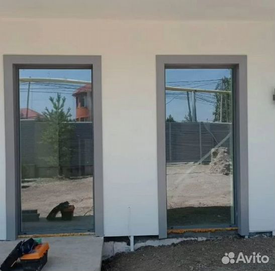 Обрамления откосы на ворота и витражи по контуру