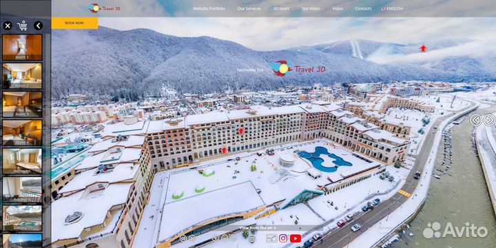 3D туры для отеля, Виртуальный 3D тур, панорамы
