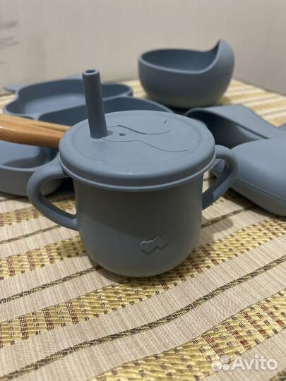 Набор силиконовой посуды для малышей