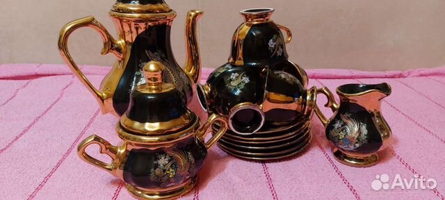 Новый чайный сервис с золотом