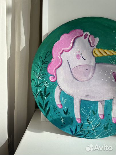 Картина Единорог акрил