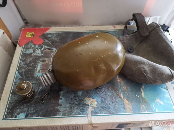 Фляга армейская алюминиевая бу