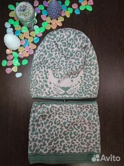 Шапка и снуд женский новые