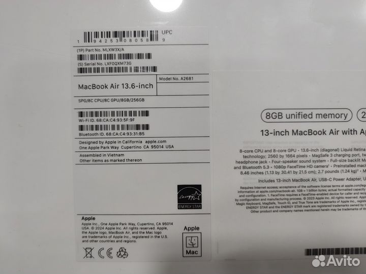 Новый MacBook Air M2