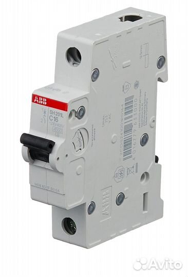 Автоматический выключатель ABB 1-пол. 201L C16