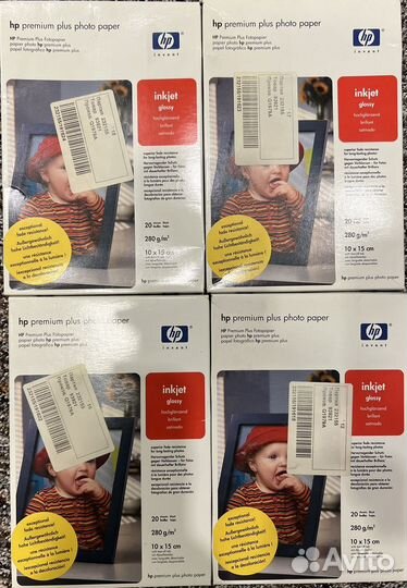 Фотобумага HP Premium 10x15, A4 и A3