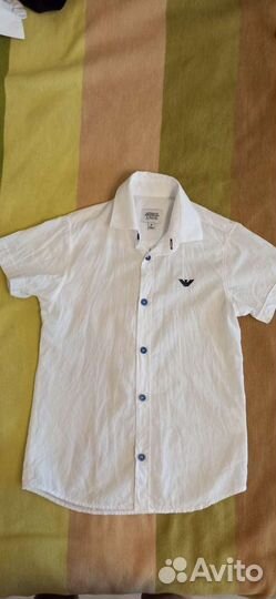 Рубашка Джинсы Комплект Armani Junior Новое р.128