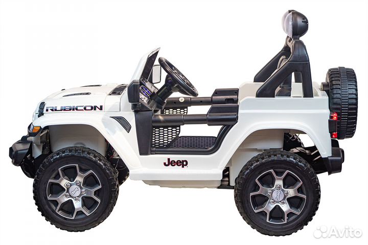 Детский электромобиль Jeep Rubicon 4x4 White