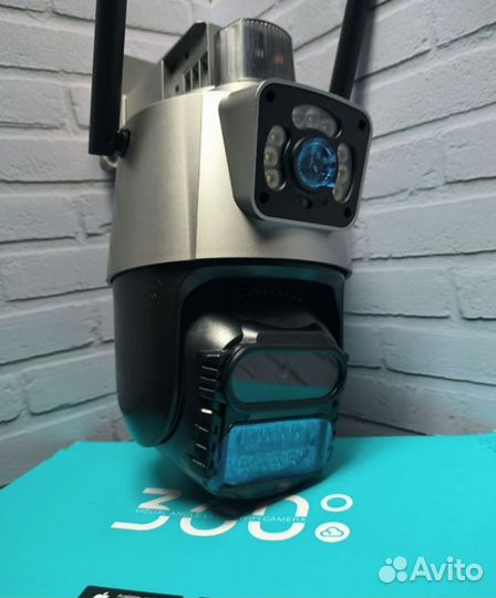 Камера видеонаблюдения с 2 объективами WiFi Улична