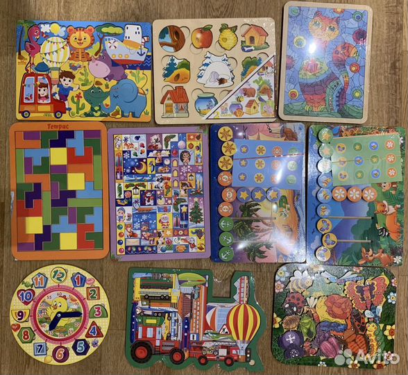 Новые головоломки развивашки много