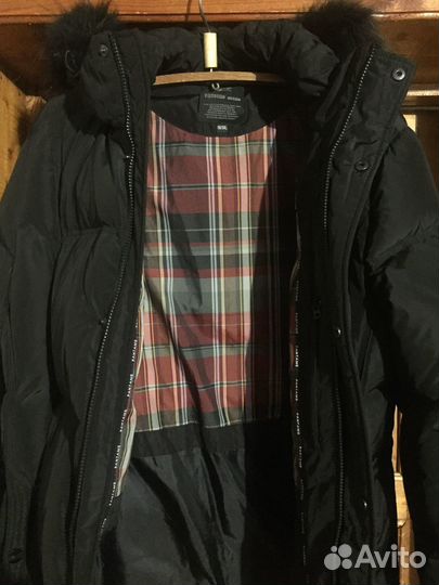 Куртка на пуху 56-58 с нат. мехом