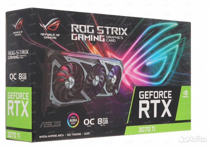 Asus GeForce RTX 3070 Ti OC Edition ROG-strix днс