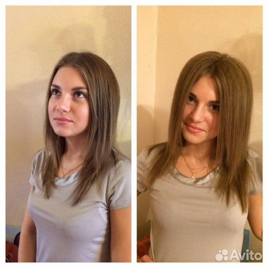 Прикорневой обьем, мелирование,выход из черного