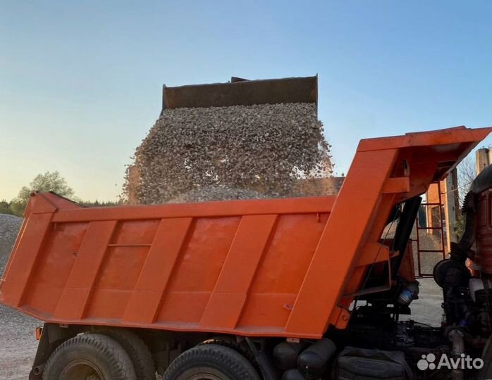 Щебень известковый