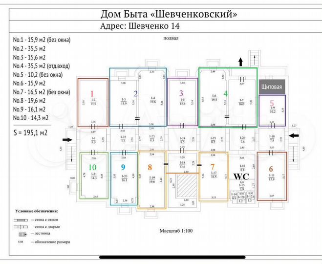 Аренда помещений в Доме Быта