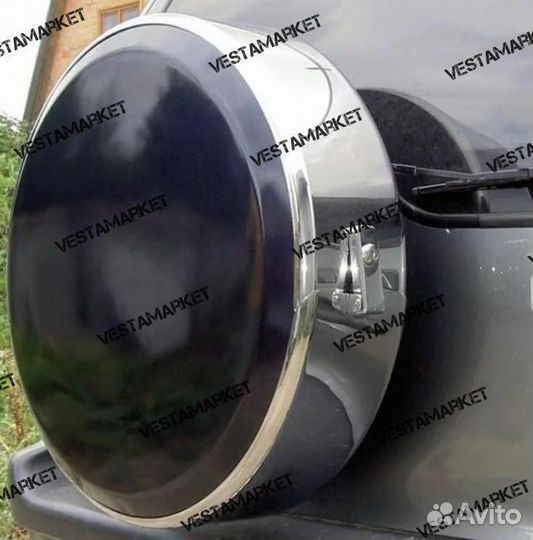 Чехол запасного колеса Нива Шеви (Нержавейка)