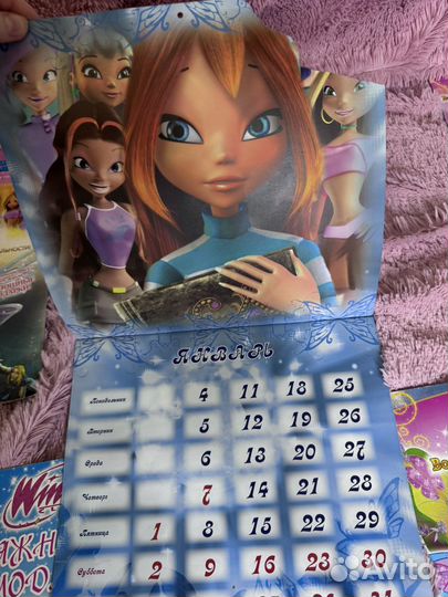 Winx винкс журналы, плакаты, календарь, наклейки