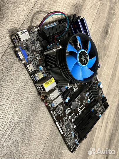 Мат. плата asrock z77 pro3 + i5 3470 + 8Gb озу