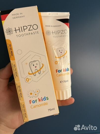 Детская зубная паста hipzo