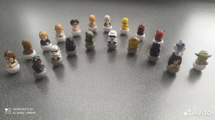 Жетоны и фигурки неваляшки звездные войны