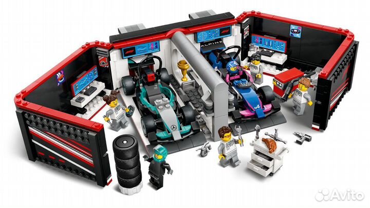 Конструктор Lego City 60444 Гараж F1