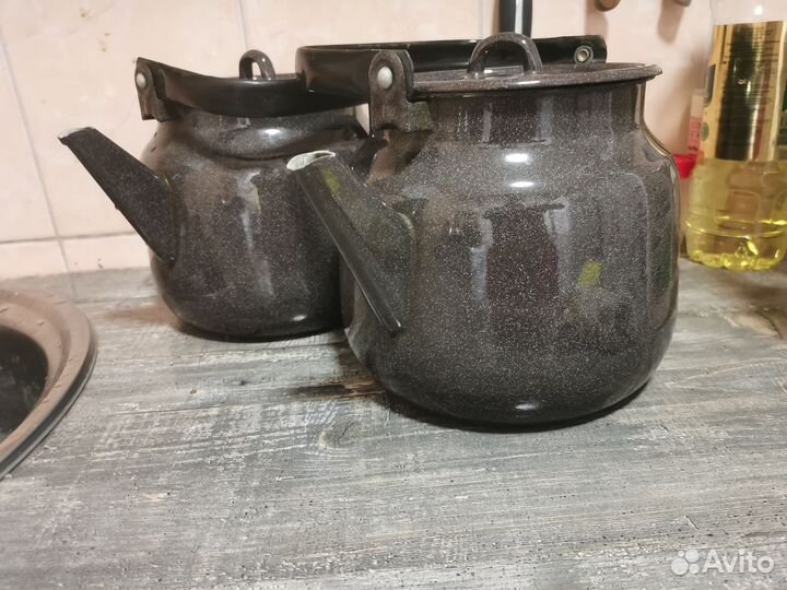 Чайник эмалированный бу