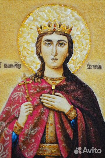 Икона из янтаря 