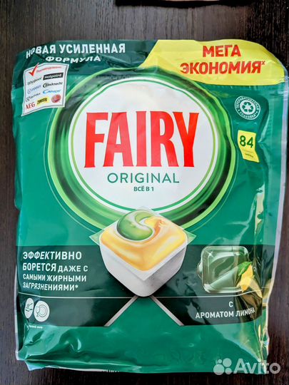 Капсулы для посудомоечных машин Fairy 84