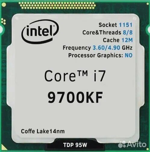 Процессор Intel Core i7-9700KF 12M кеш,up 4.90 GHz