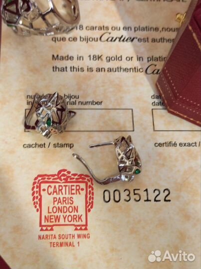Cartier Картье серьги кольцо колье унисекс