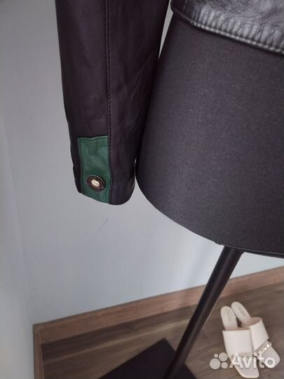 Винтажная кожаная куртка