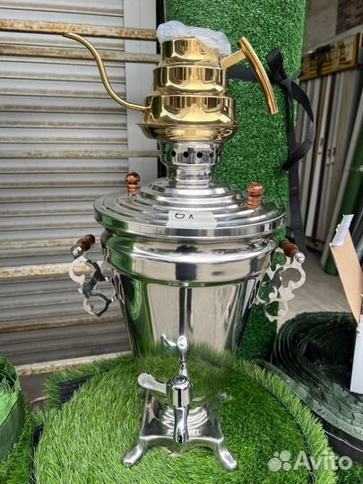 Самовар СССР тульский на дровах чайник