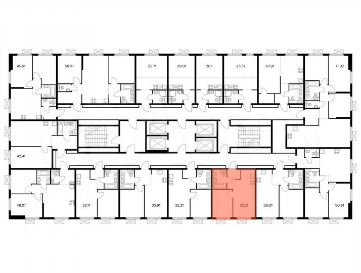 1-к. квартира, 32,2 м², 14/38 эт.