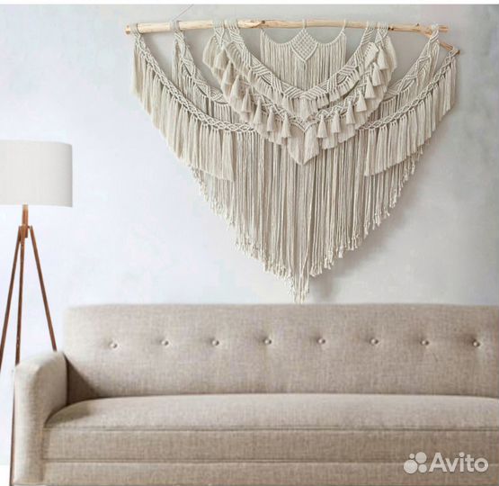Настенное панно макраме гобелен