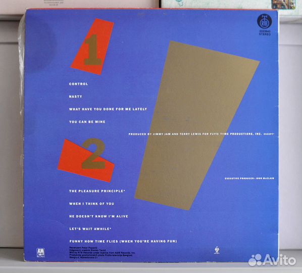 Виниловая пластинка Janet Jackson – Control, 1986