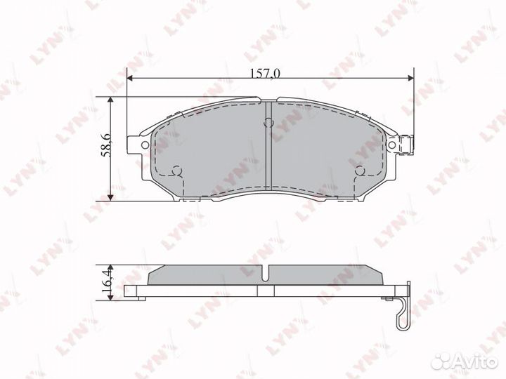 Колодки тормозные дисковые перед